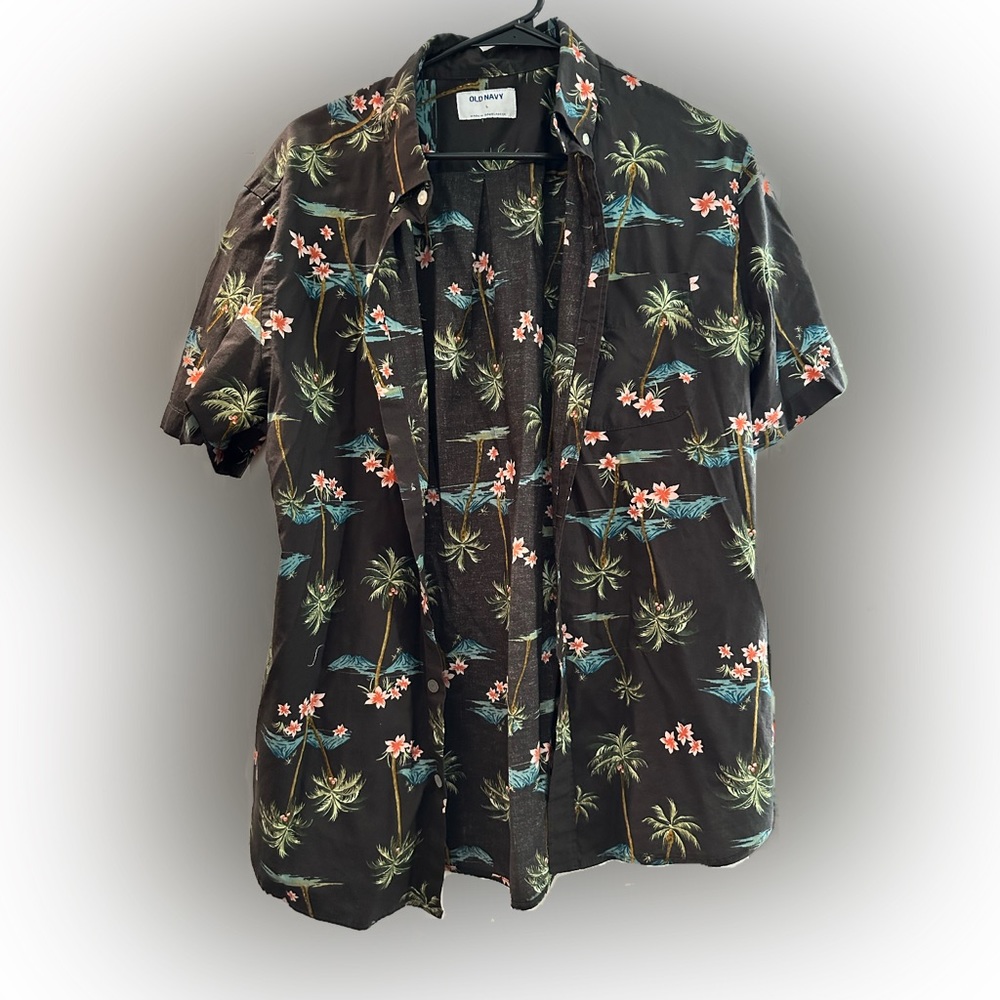 men’s hawaiian button down